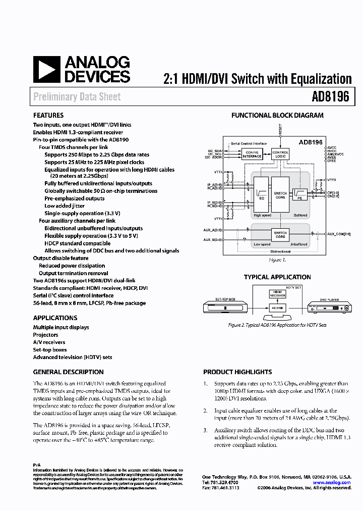 AD8196-EVAL_1001319.PDF Datasheet