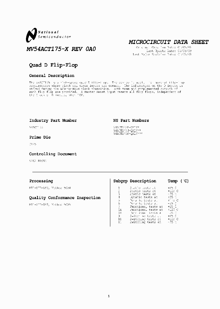 54ACT175W-QMLV_1000635.PDF Datasheet