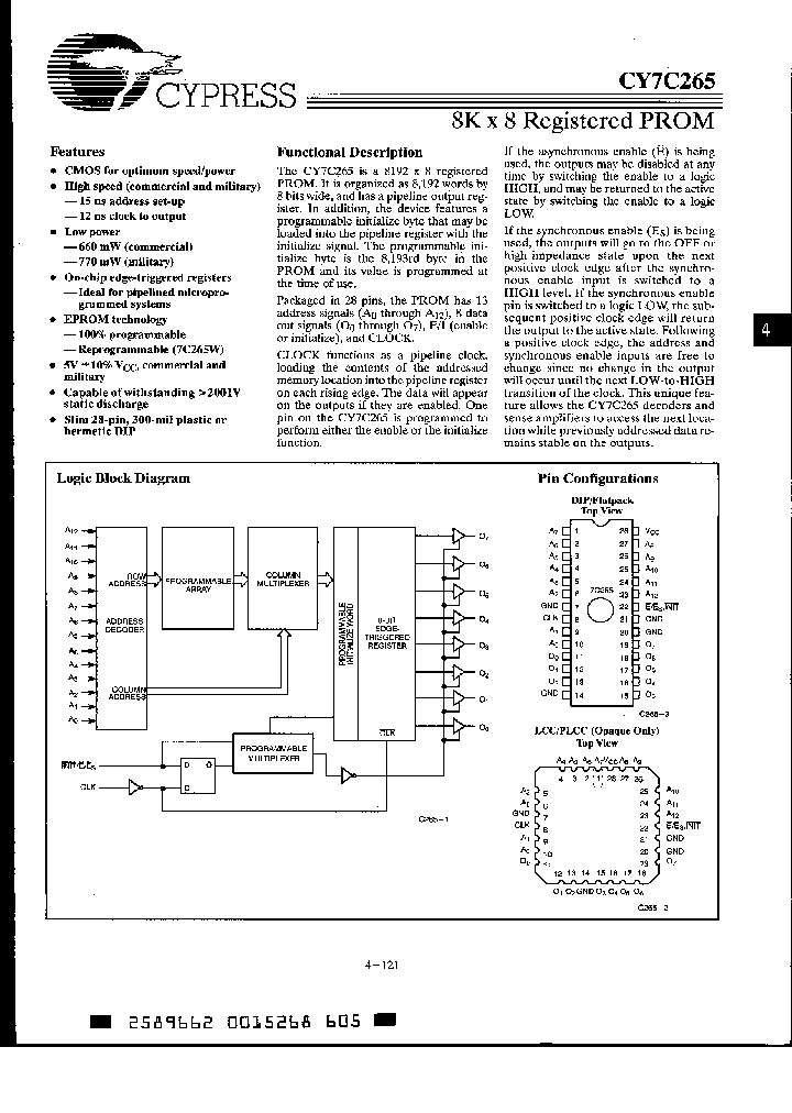 CY7C265-15LMB_998505.PDF Datasheet