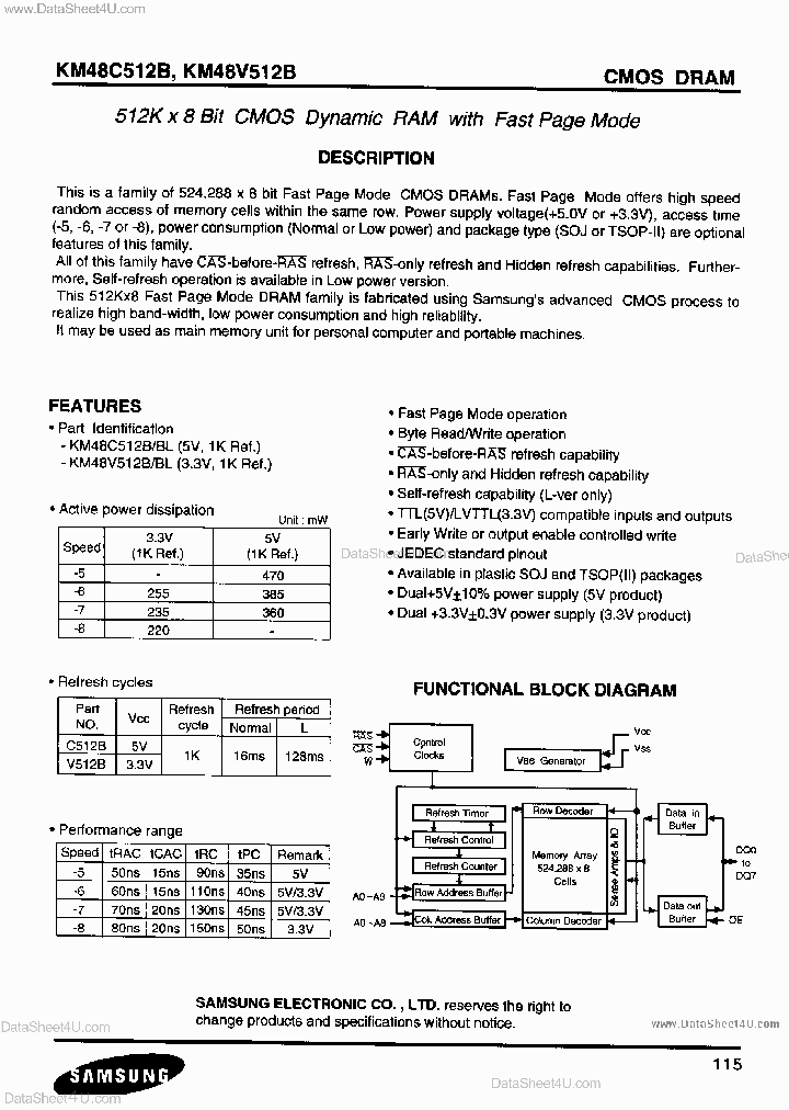 KM48C512B_1610862.PDF Datasheet