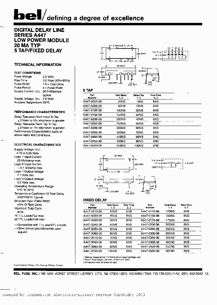 A447-0025-A1_999302.PDF Datasheet