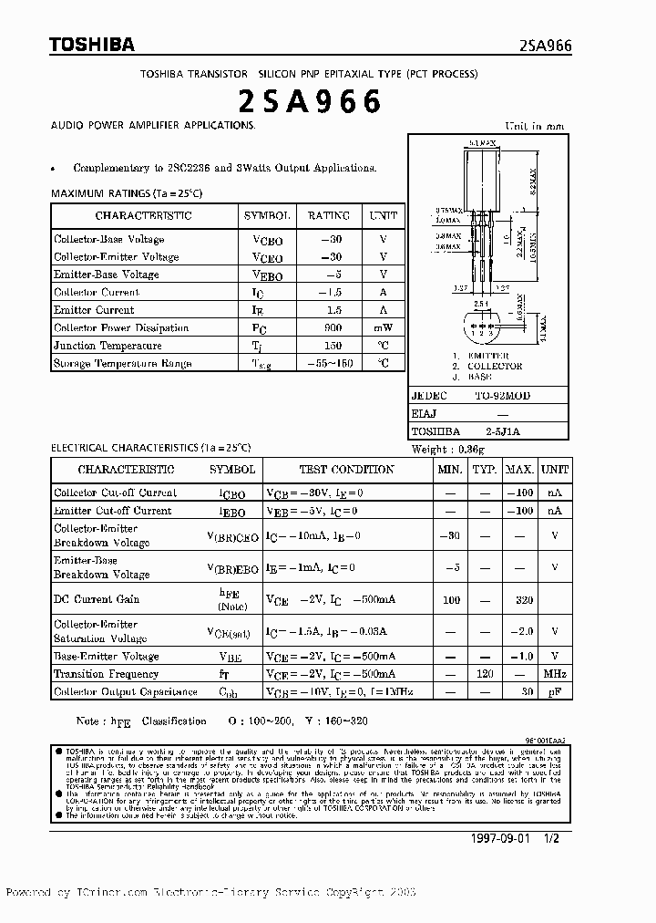 2SA966O_1002502.PDF Datasheet