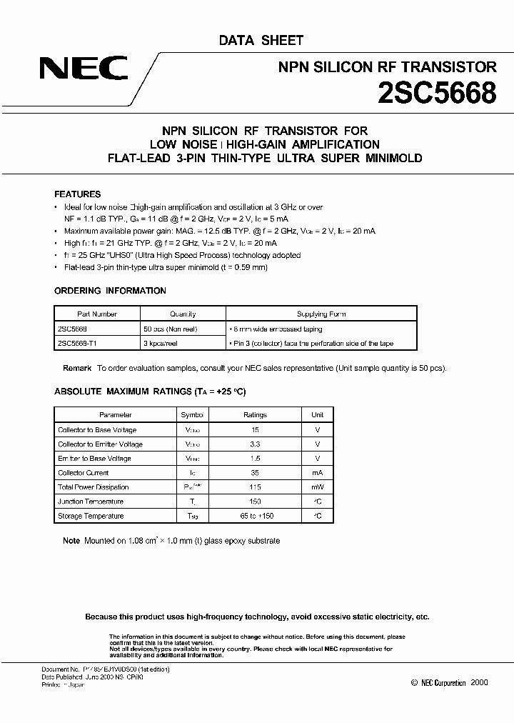2SC5668-T1_1004154.PDF Datasheet