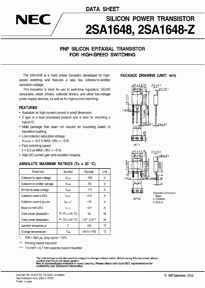 2SA1648-ZM_1004278.PDF Datasheet