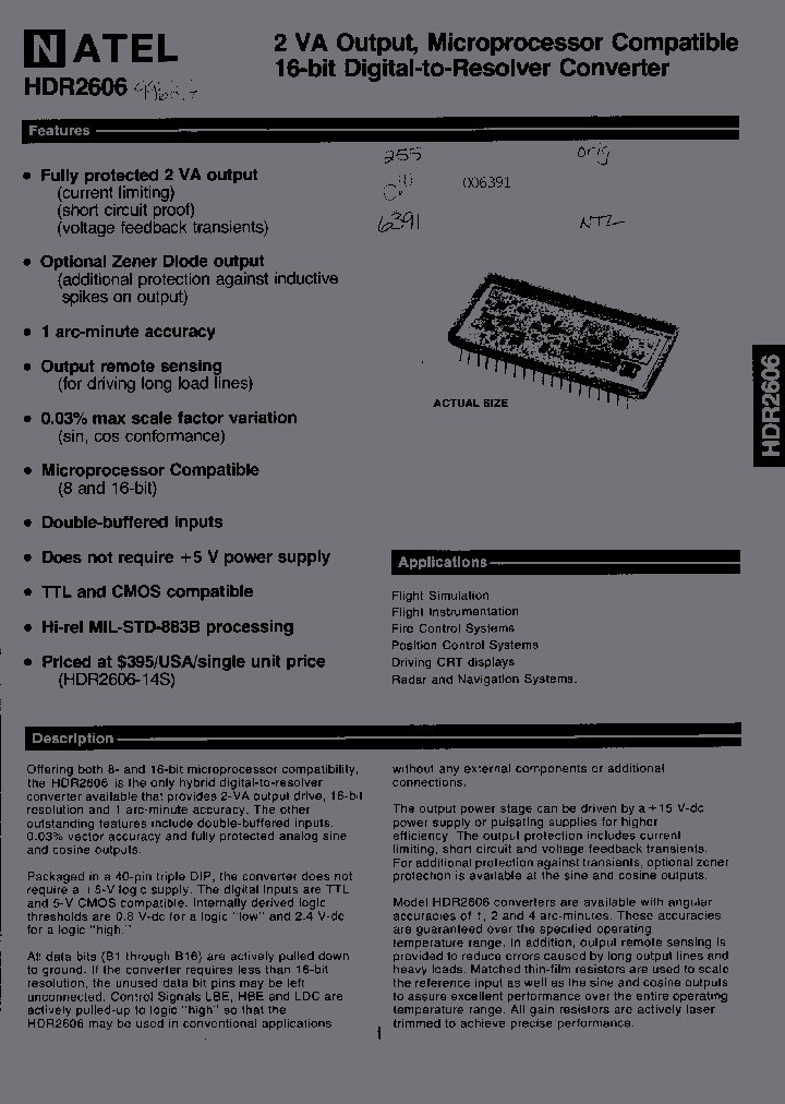 HDR2606-25SZ_1000854.PDF Datasheet