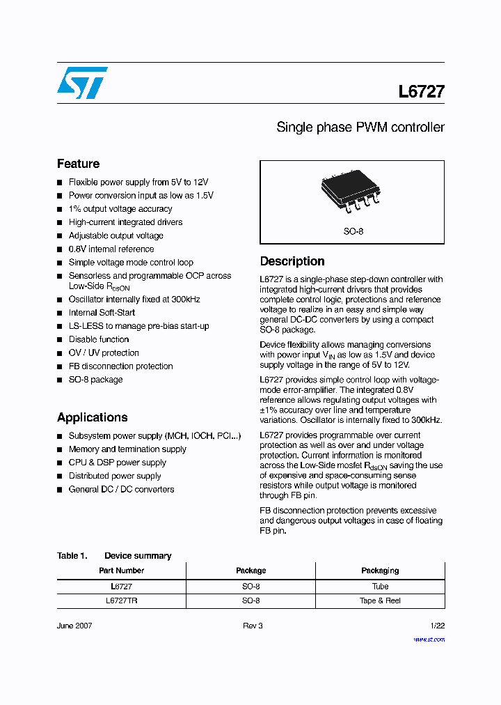 L6727TR_1003205.PDF Datasheet
