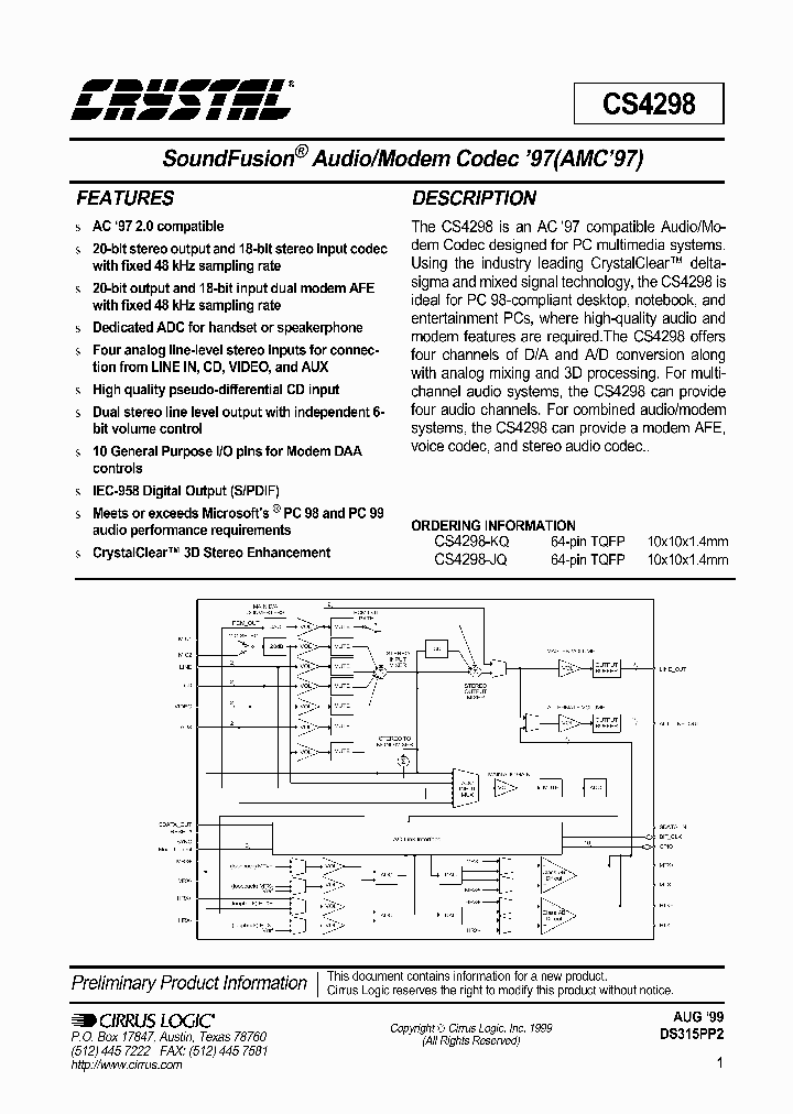 CS4298-JQ_1003922.PDF Datasheet