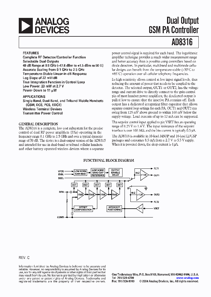 AD8316-EVAL_1001321.PDF Datasheet