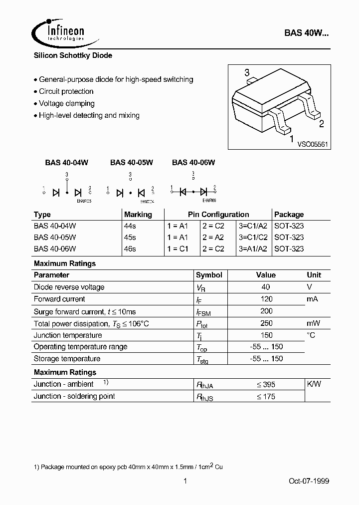 BAS40-05W_1007727.PDF Datasheet