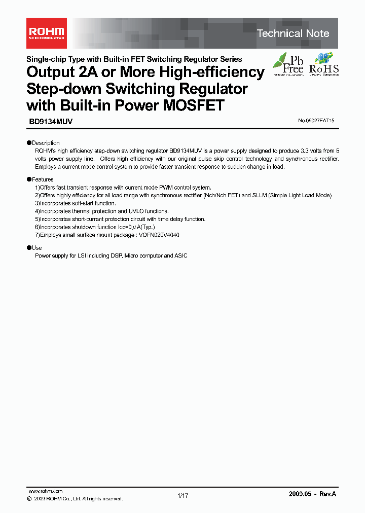 BD9134MUV_1624794.PDF Datasheet
