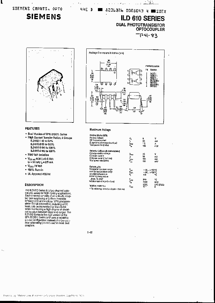 ILD610-3-009_1017389.PDF Datasheet