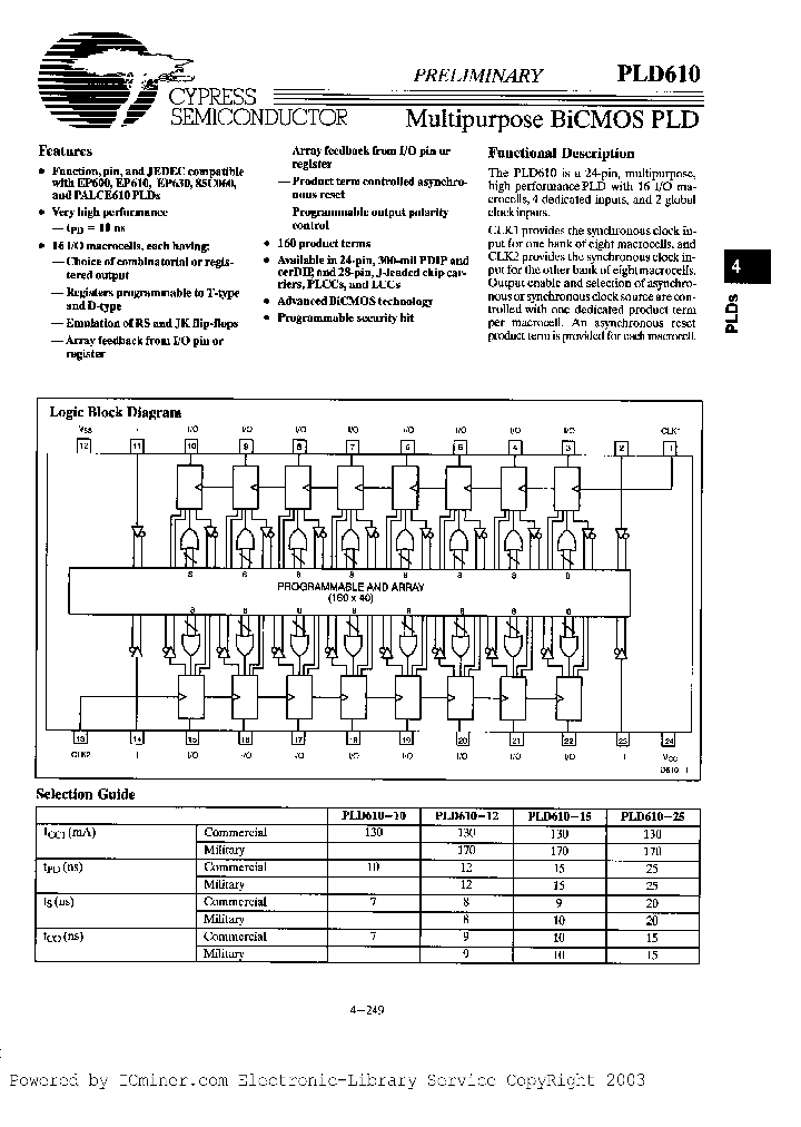 PLD610-10DC_1013369.PDF Datasheet