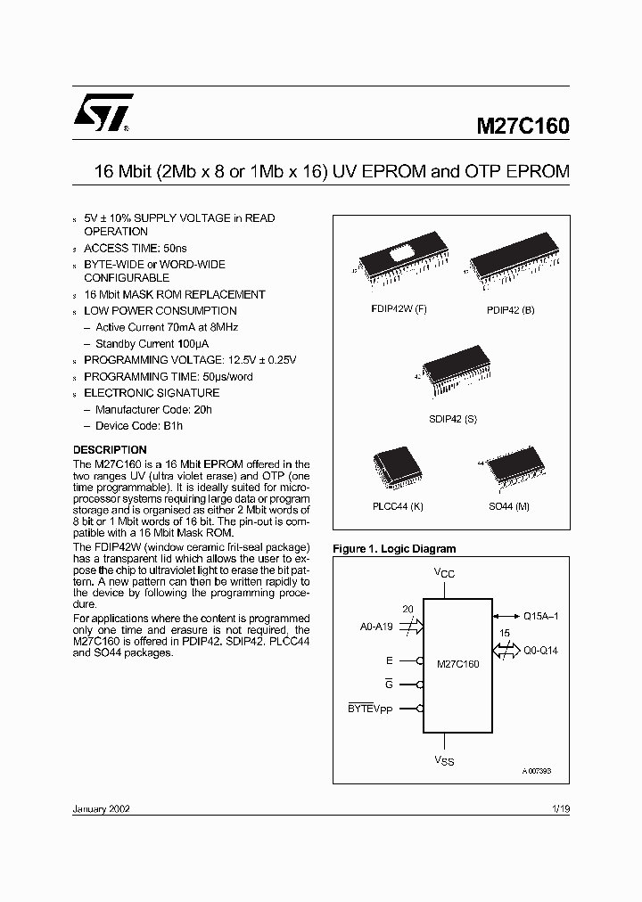 M27C160-50B1_1020227.PDF Datasheet