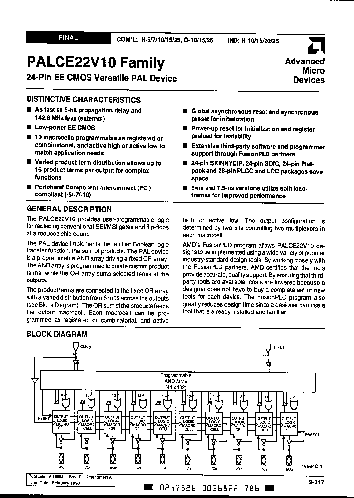 PALCE22V10-5JC5_1020788.PDF Datasheet