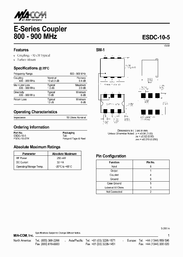ESDC-10-5TR_1020947.PDF Datasheet