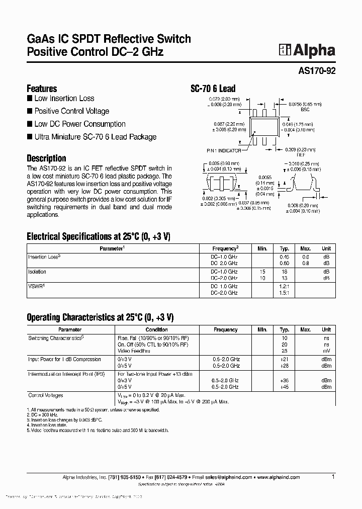 AS170-92_1023469.PDF Datasheet