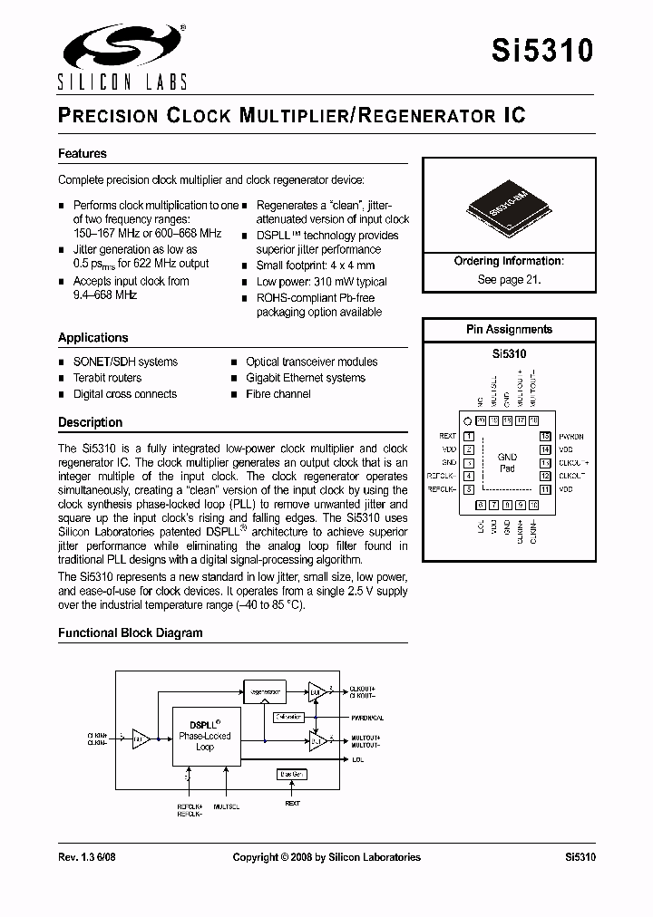SI5310-BMR_1025416.PDF Datasheet