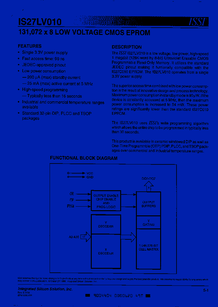 IS27LV010-90CW_1023185.PDF Datasheet