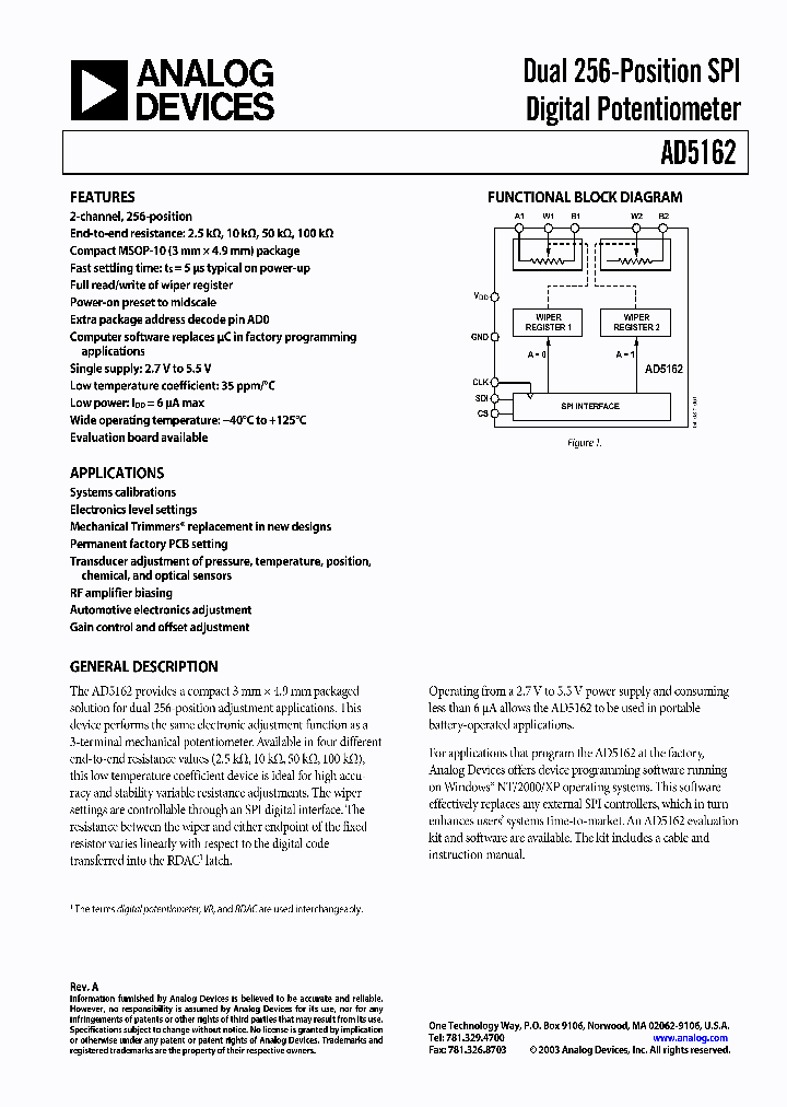 AD5162BRM10-RL7_1029834.PDF Datasheet