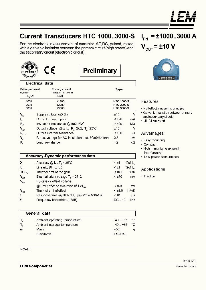 HTC2000-S_1032669.PDF Datasheet