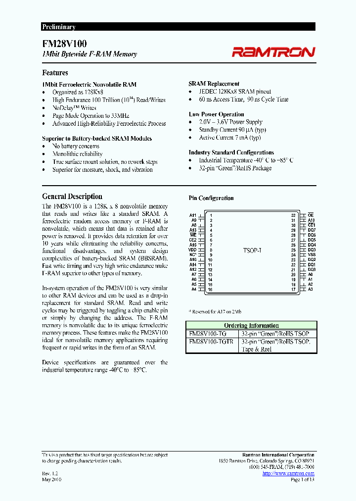 FM28V100-TGTR_1031208.PDF Datasheet