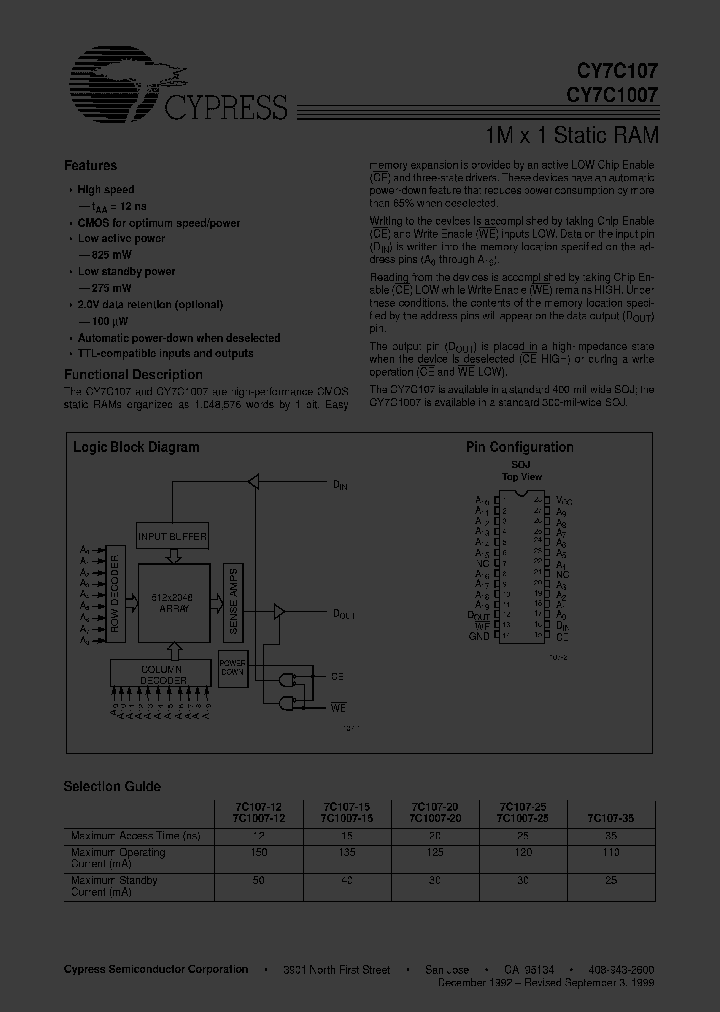 CY7C1007-20VC_1032830.PDF Datasheet