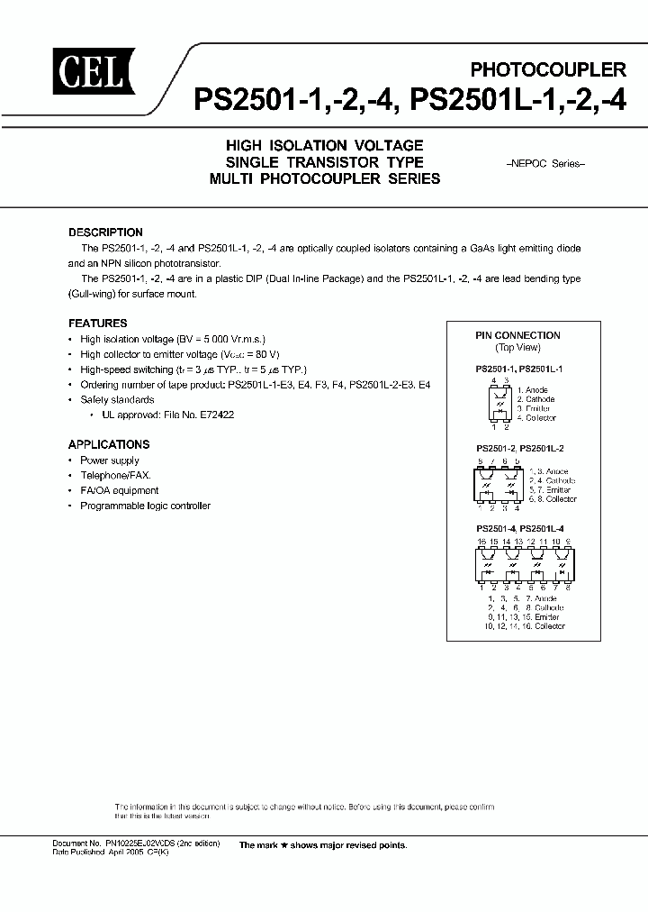 PS2501-2-A_1033104.PDF Datasheet