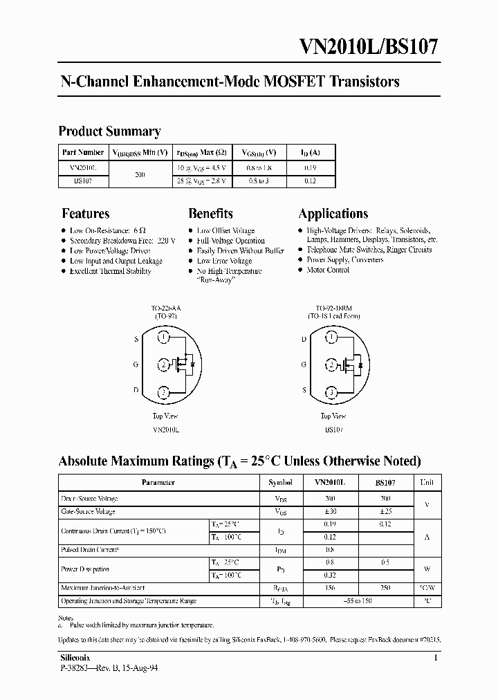 BS107_1033249.PDF Datasheet