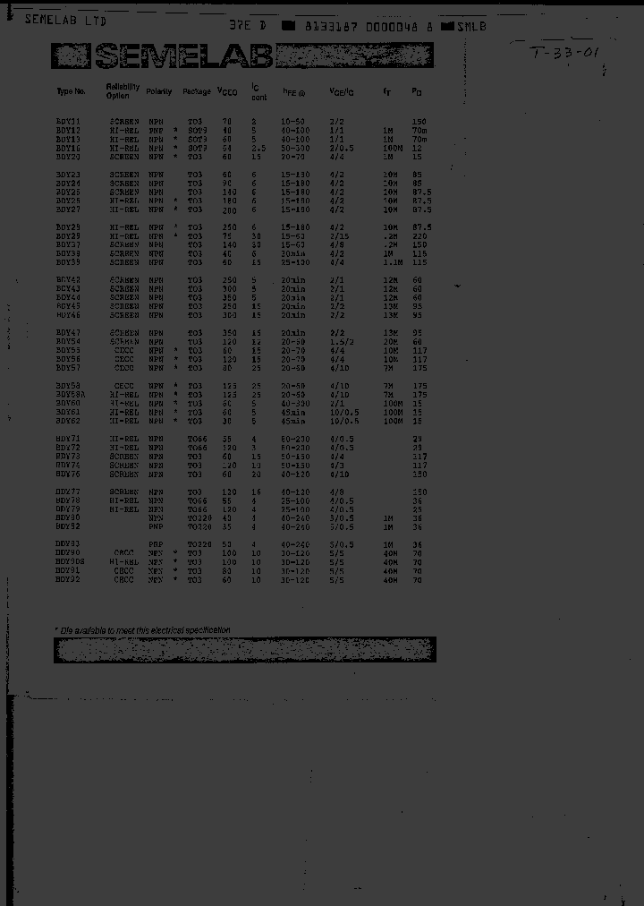 BDY16_1033425.PDF Datasheet