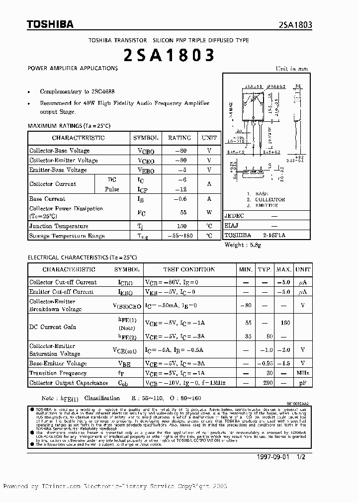 2SA1803O_1034241.PDF Datasheet