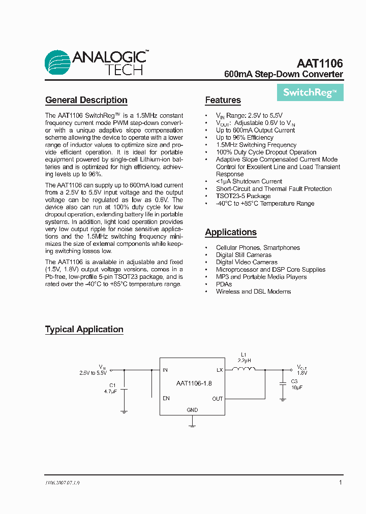 AAT1106ICB-06-T1_1035315.PDF Datasheet