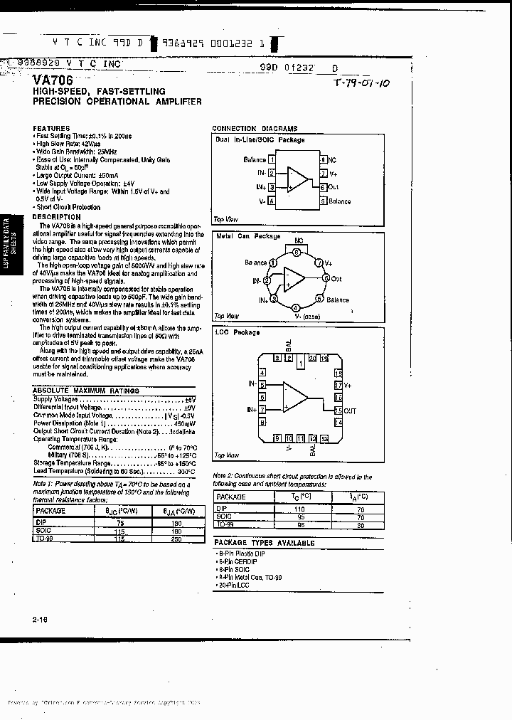 VA706P_1035502.PDF Datasheet