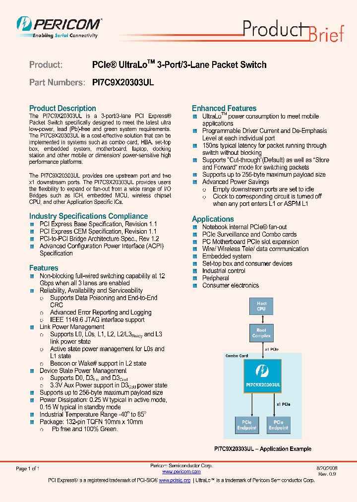 PI7C9X20303ULAZPE_1035577.PDF Datasheet