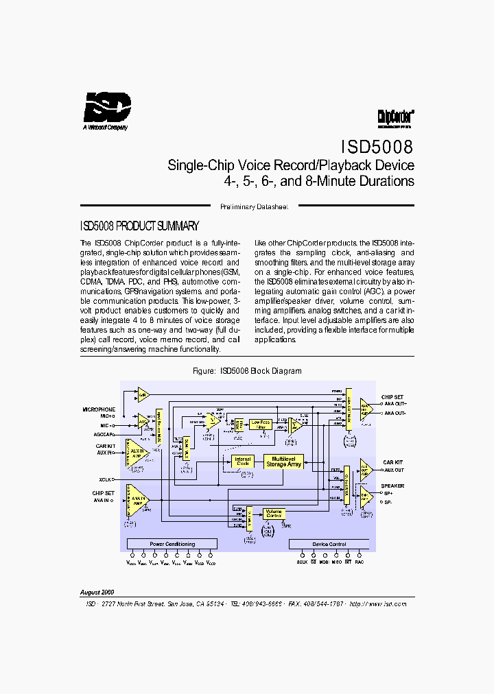 ISD5008Z_1036191.PDF Datasheet