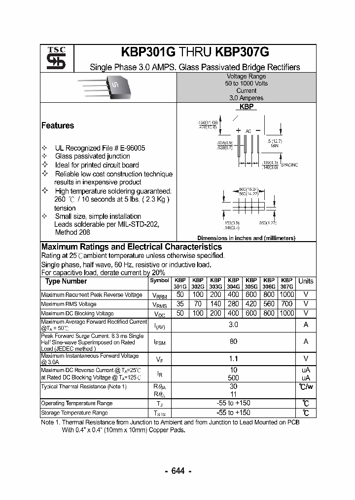 KBP304G_1631449.PDF Datasheet