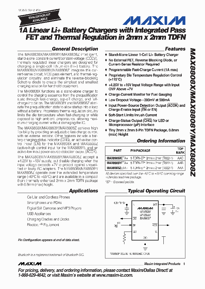 MAX8808Z_1036194.PDF Datasheet