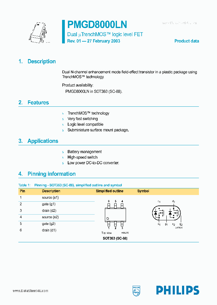 PMGD8000LN_1633398.PDF Datasheet