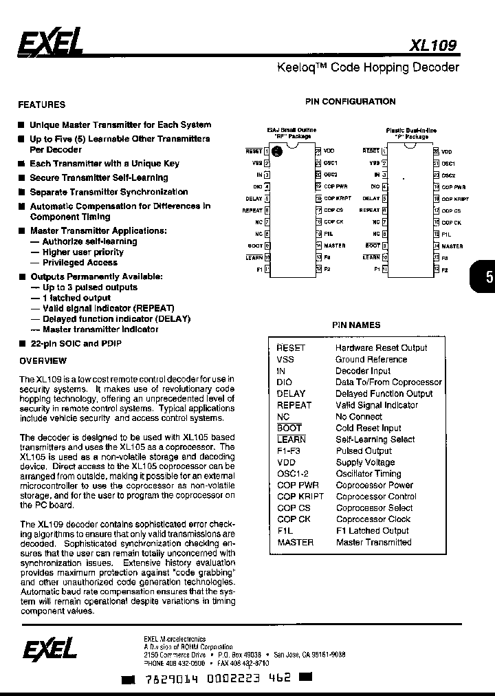 XL109P_1036458.PDF Datasheet