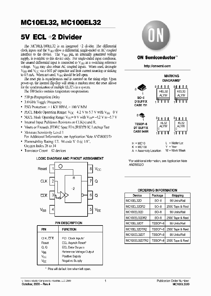 MC10EL32-D_1634840.PDF Datasheet