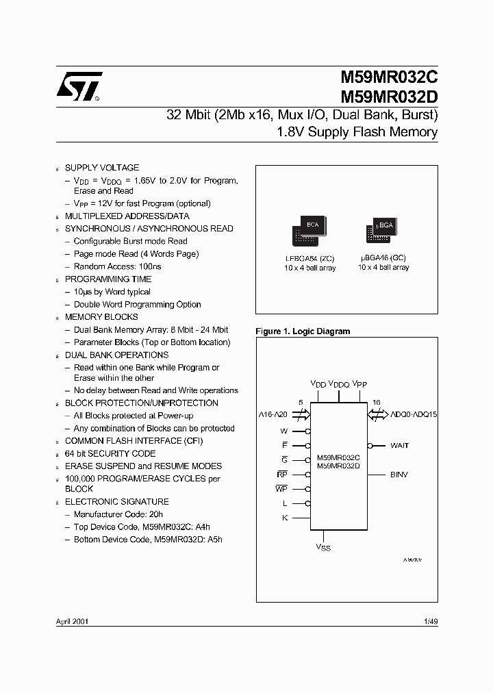 M59MR032-GCT_1635220.PDF Datasheet