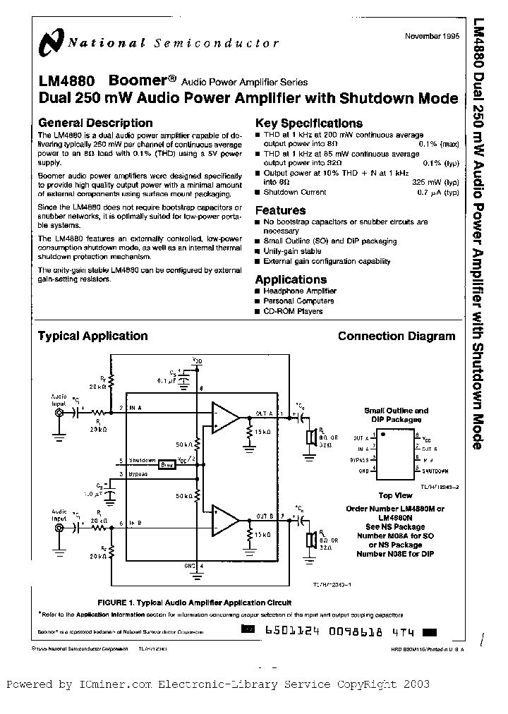 LM4880MX_1036661.PDF Datasheet