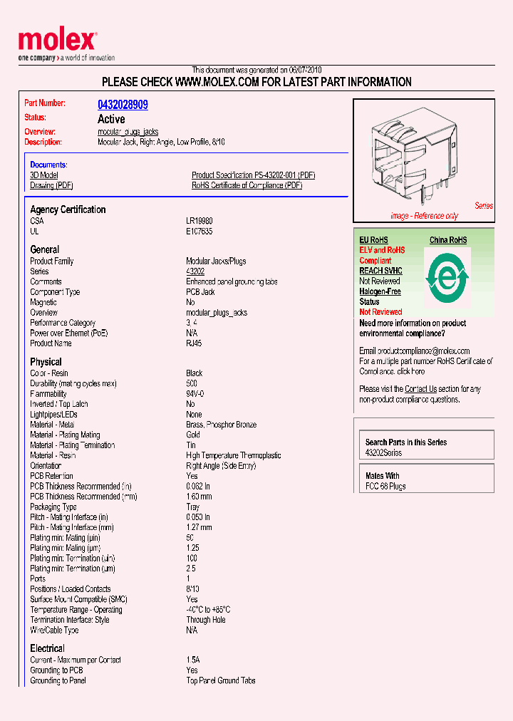 43202-8909_1636696.PDF Datasheet