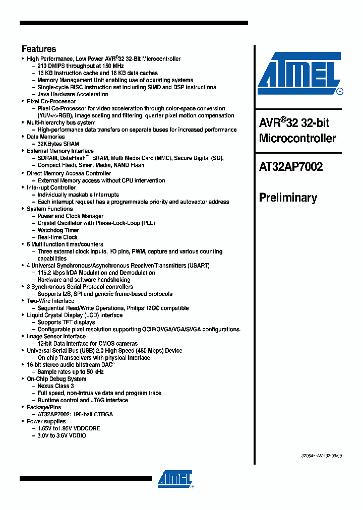 AT32AP7002-CTUR_1638066.PDF Datasheet