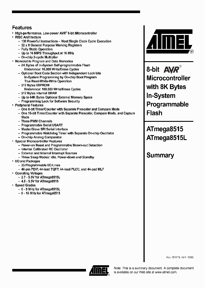 ATMEGA8515_1639763.PDF Datasheet