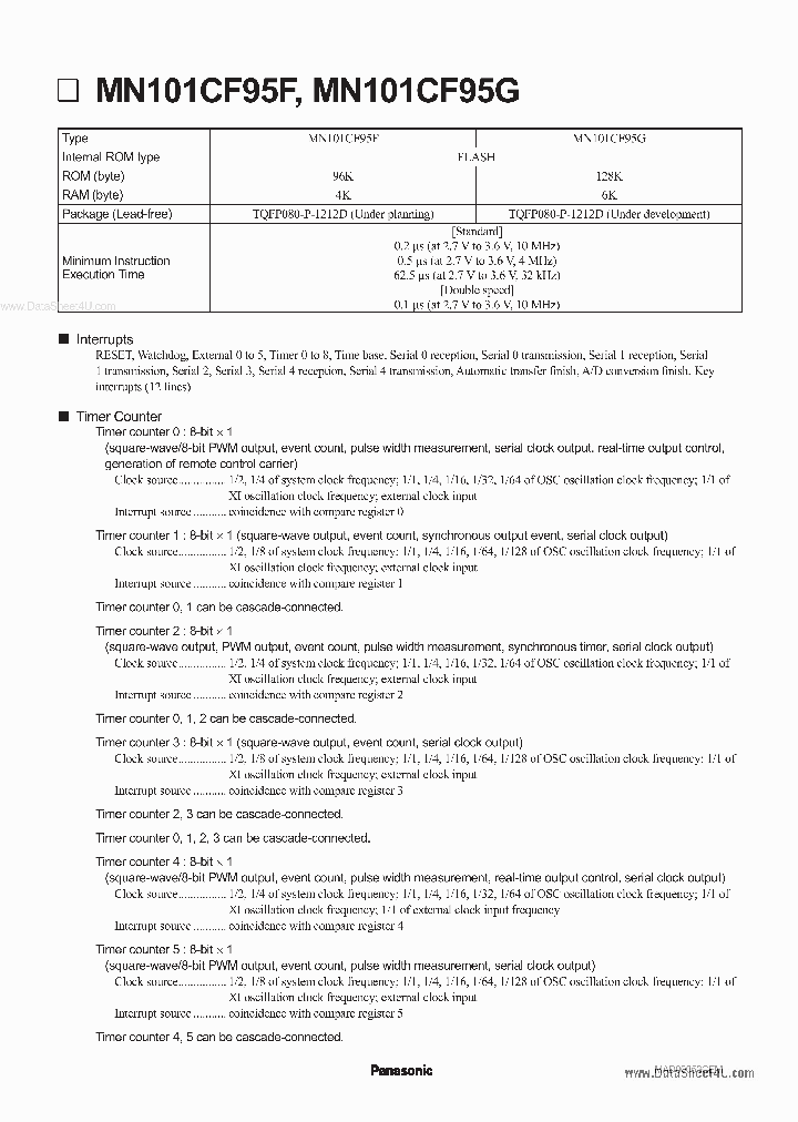MN101CF95G_1640518.PDF Datasheet