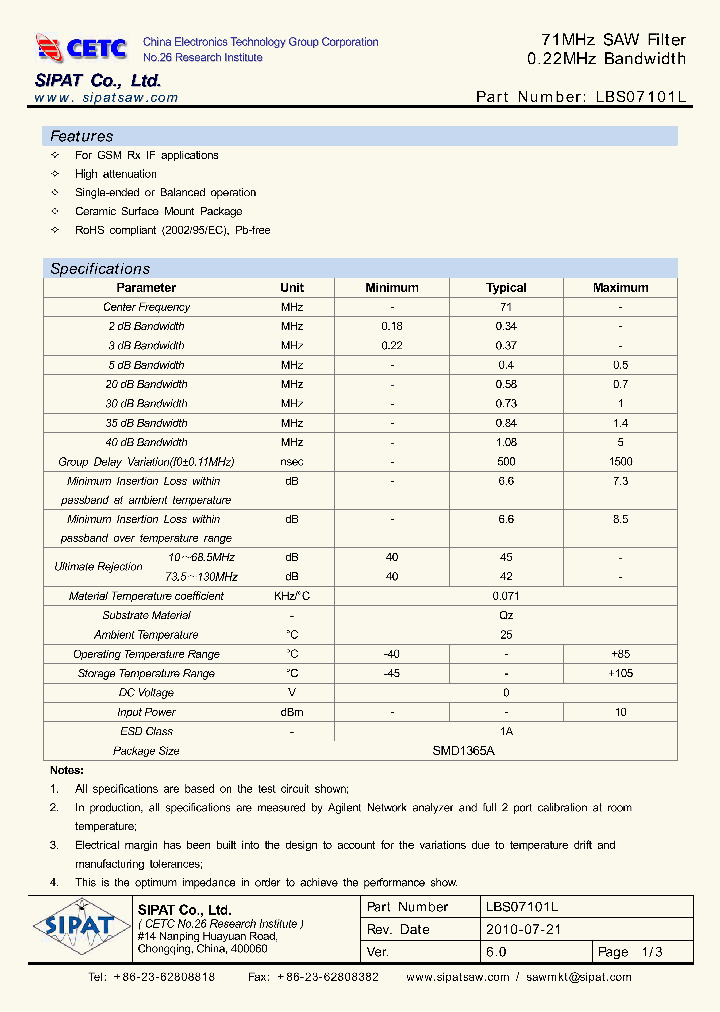 LBS07101L10_1640751.PDF Datasheet