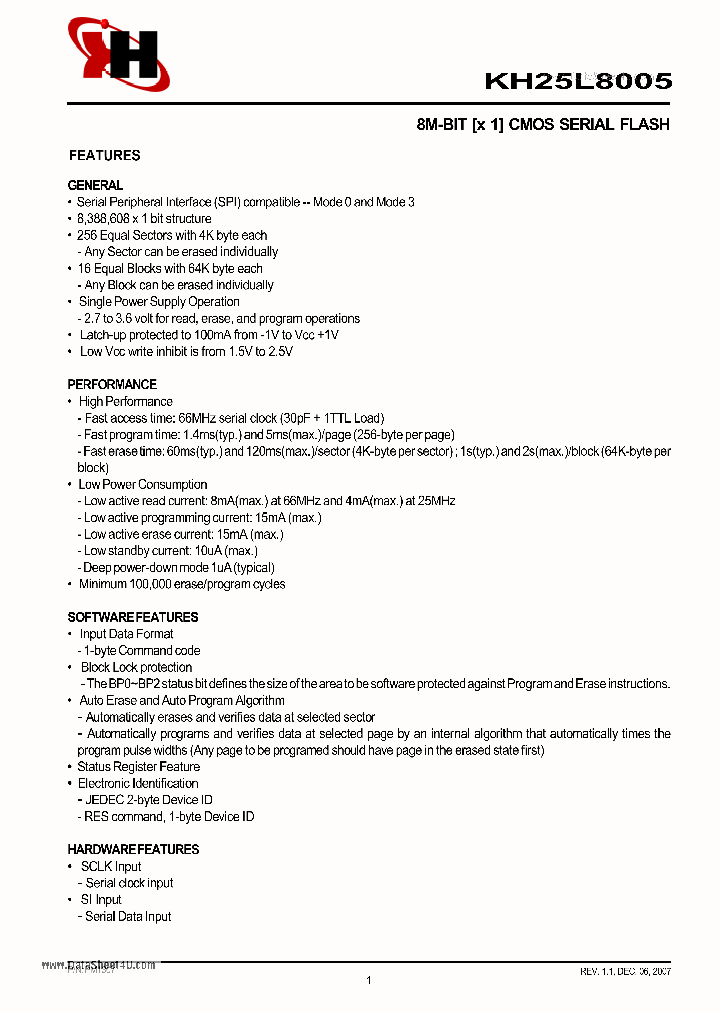KH25L8005_1641640.PDF Datasheet
