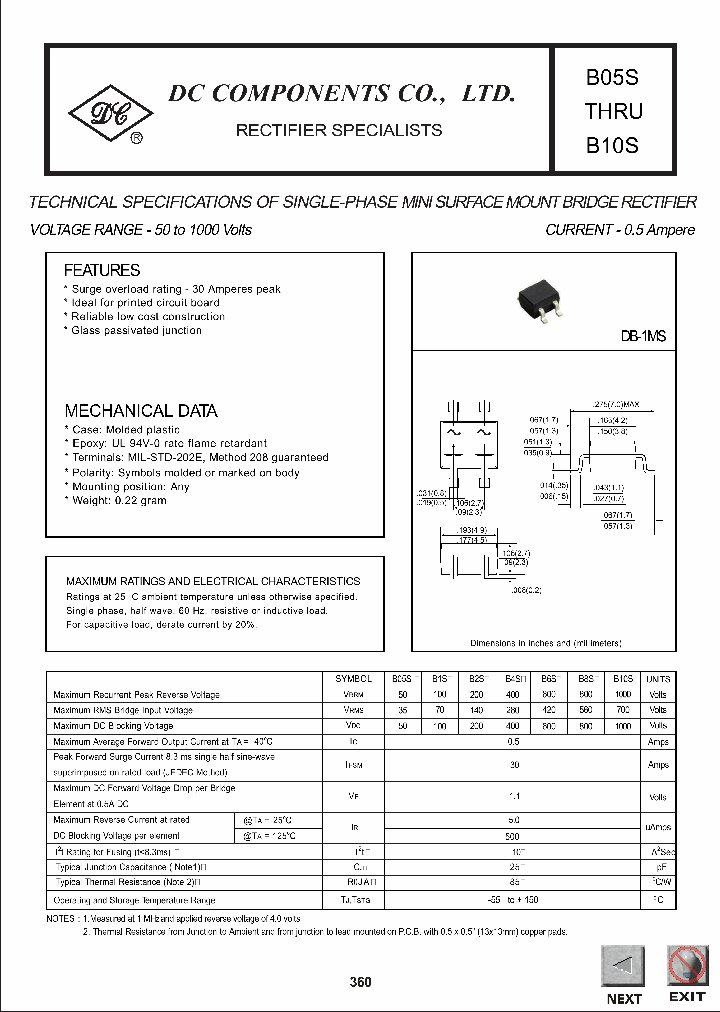 B05S_1035061.PDF Datasheet