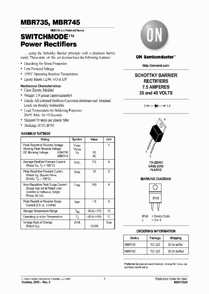MBR735-D_1641501.PDF Datasheet