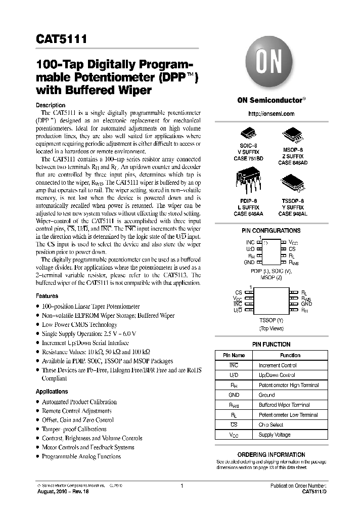 CAT5111ZI-00-GT3_1041932.PDF Datasheet
